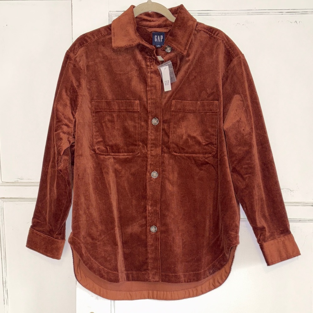 NWT GAP Oversized Corduroy Shirt Shacket Small - Picture 4 of 6
